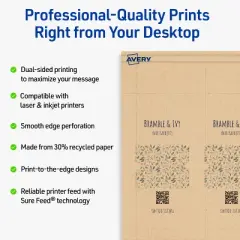 Avery Rounded Foldover Tags, 1-1/2" x 2-1/8", Kraft Brown, 80 Total