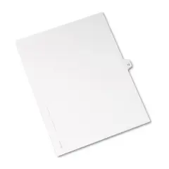 Avery-Style Legal Exhibit Side Tab Divider Title: 13 Letter White 25/Pack 11923