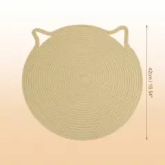 Unique Bargains Cotton Rope Cat Scratcher Mat