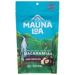 Mauna Loa Macadamia Nuts Dark Chocolate - Case of 6/4 oz