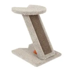 Ware Products Corner Scratch with Cardboard and Carpet for Cats, 20" Height