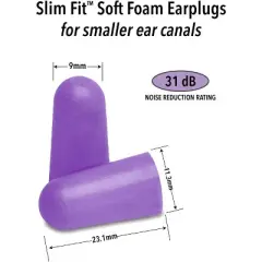 Mack's Slim Fit Soft Foam Earplugs, 5 Pair