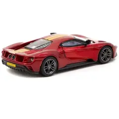 Ford GT Liquid Red Metallic w/Gold Stripes "Shmee150 Collection" 1/64 Diecast Model Car by True Scale Miniatures & Tarmac Works