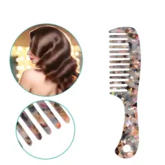 Unique Bargains Anti-Static Hair Comb Wide Tooth for Thick Curly Hair Hair Care Detangling Comb For Wet and Dry Multicolor 1 Pcs