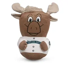 MLB Seattle Mariners Mascot Silk Touch Throw Blanket and 11" Plush: Team Logo Design