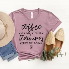 Simply Sage Market Women's Keeps Me going Coffee Short Sleeve Graphic Tee