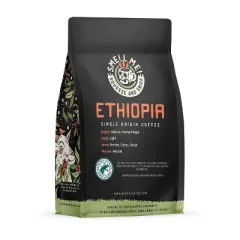 Bones Coffee Company Ethiopia Ground Coffee Beans Single-Origin 12 oz Light Roast (Ground)