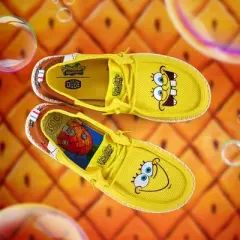 Hey Dude X SpongeBob - Mens Comfortable Slip on Shoes