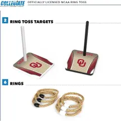 NCAA Oklahoma Sooners Solid Wood Quoits Toss Game