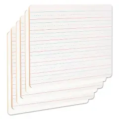 Universal Lap/Learning Dry-Erase Board Lined 11 3/4" x 8 3/4" White 6/Pack 43911