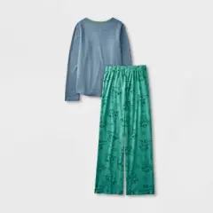 Girls' LEGO Star Wars: The Mandalorian 2pc Thermal Pajama Set - Olive Green