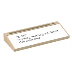 North Desktop Wipe Board Organizer: Bamboo Desk Accessories & Tool Holder
