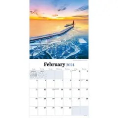TF Publishing 2024 Wall Calendar 12"x12" Wisconsin