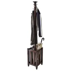 Memphis Coat Tree & Umbrella Rack Walnut Finish - Winsome