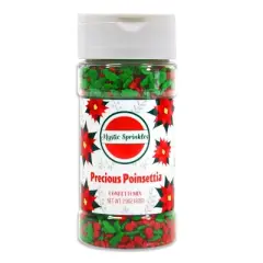 Mystic Sprinkles Precious Poinsettia Confetti Mix 2.9 oz.