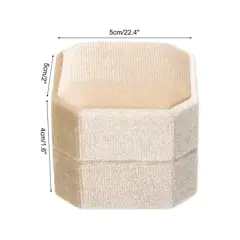 Unique Bargains Velvet Soft Touch Ring Jewelry Box