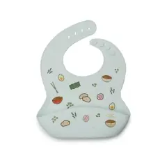 Loulou Lollipop Printed Silicone Bib - Ramen