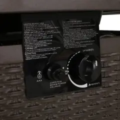 Baton Outdoor 40000 BTU Iron Square Fire Pit Dark Brown/Brown - Christopher Knight Home