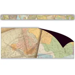 Teacher Created Resources&reg; Travel the Map Magnetic Border, 24 Feet Per Pack, 3 Packs