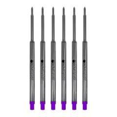 Monteverde Ballpoint Pen Refill Medium Point Purple Ink 6 Pack (W133PL)