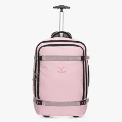 Hynes Eagle 22 inch 42L Rolling Backpack Wristlet Wallet Set