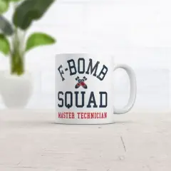 Crazy Dog F Bomb Squad Mug Funny Sarcastic Novelty Coffee Cup-11oz