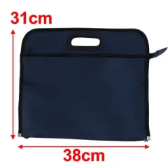 Unique Bargains Nylon Durable File Folder for Carrying Files 14.96" x 12.2" x 2.28" 1 Pc