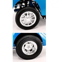 Show Chrome Gasser Wheels and Tires Set of 4 pieces from "1940 Gasser" for 1/18 Scale Models by ACME