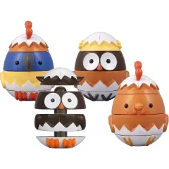 Egg Stacking & Sorting Animals- Creative, Educational & Imaginative Hands On Building Toys- for Baby Toddler Kids Gift- Chick Owl Duck Bird