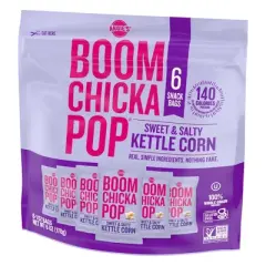 Angie's Boomchickapop Sweet & Salty Kettle Corn Popcorn  Multipack - 1oz/6ct