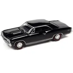 1967 Chevrolet Chevelle SS 396 Tuxedo Black "Vintage Muscle" Limited Edition 1/64 Diecast Model Car by Auto World