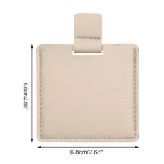 Unique Bargains Durable Square Makeup Mirror 1 Pc Light Pink