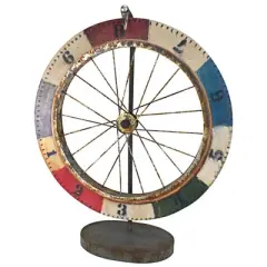 Design Toscano Carnival Game Wheel of Chance Metal Sculpture