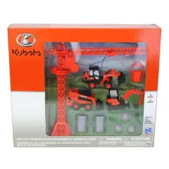 New Ray Kubota Construction Vehicles & Crane Set SS-33563