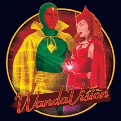 Junior's Marvel WandaVision Halloween Wanda and Vision T-Shirt