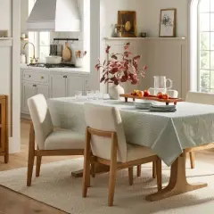 Textured Stripe Rectangular Woven Tablecloth Sage Green - Hearth & Hand&trade; with Magnolia