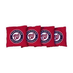 MLB Washington Nationals Corn-Filled Cornhole Bags Red - 4pk