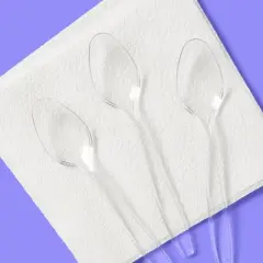 Premium Clear Plastic Spoons - 48ct - up&up&trade;