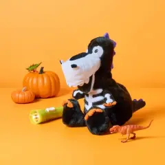 12.5" Glow in the Dark T-Rex Stuffed Animal - Gigglescape&trade;: Polyester Character Plush Toy