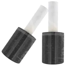 PSBM 12 Rolls 5" x 1000 Ft. Opaque Black Mini Extended Core Pallet Stretch Wrap 80 Ga