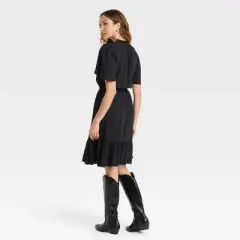 Women's Flutter Short Sleeve Tiered Dress - Knox Rose&trade;