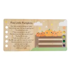 Touch and Trace Nursery Rhymes: Five Little Pumpkins - by  Editors of Silver Dolphin Books (Board Book)