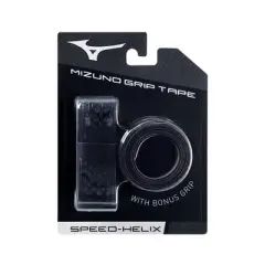 Mizuno Speed Helix Bat Grip Tape (2-Pack) Unisex Size No Size In Color Black (9090)