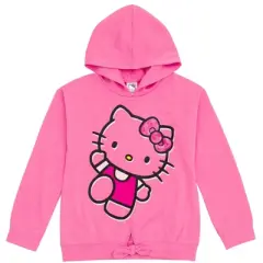Hello Kitty Girls Pullover FleeceHoodie and Leggings Outfit Set Toddler to Big Kid