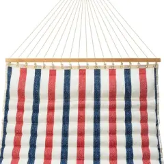 11.5' Pillowtop Outdoor Fabric Hammock Twill Stripe Red/Blue/White - Threshold&trade;