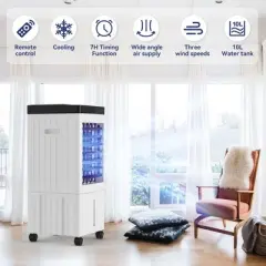Topteng 2000 BTU Smart Portable Air Conditioner Fan & Humidifier: AC Unit for 215-323 sq. ft.