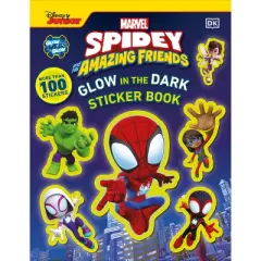 Marvel Spidey and His Amazing Friends Glow in the Dark Sticker Book - by  DK (Paperback)