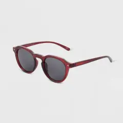 Women's Narrow Geo Round Sunglasses - Universal Thread&trade; Red
