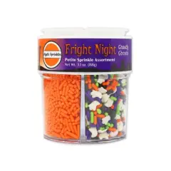 Mystic Sprinkles Fright Night Ghastly Ghosts Petite Sprinkle Assortment 3.1oz