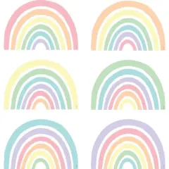 Teacher Created Resources&reg; Pastel Pop Rainbows Accents, 30 Per Pack, 3 Packs